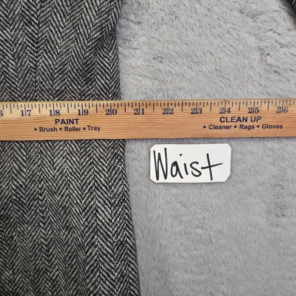 Savile Row Sport Coat Mens 42‎ Gray Herringbone Classic Wool Blazer Tweed Jacket